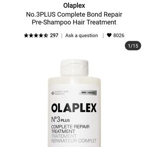 NIB OLAPLEX No3 PLUS COMPLETE BOND REPAIR PRE SHAMPOO TREATMENT